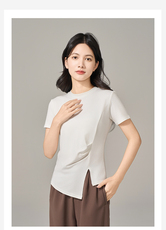 女速干防晒立领开衫夏季休闲风,女装T恤,东正羊绒, 女速干防晒立领开衫夏季休闲风,女装T恤,东正羊绒,