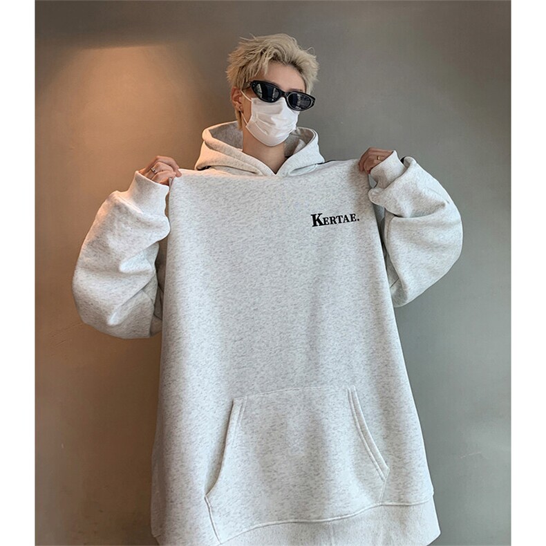 抖音得物供货提供视频秋冬重磅美式宽松织带连帽卫衣04226,男装卫衣,电商A486