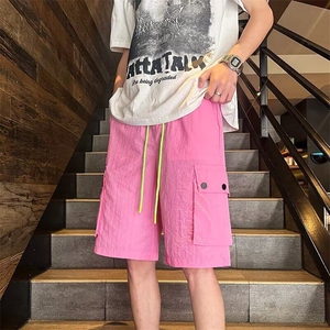 工装短裤男士2025新款夏季薄款宽松大码运动五分裤休闲3011 P30图片