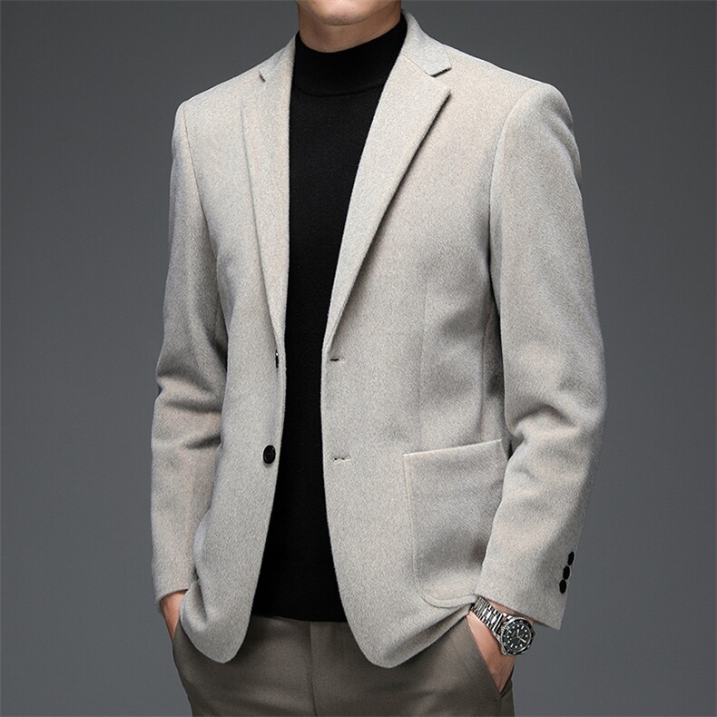 休闲西装外套男2023春秋季新款中年男装西服上衣单件时尚百搭男装,男装西服,电商B212（原钱塘6029）