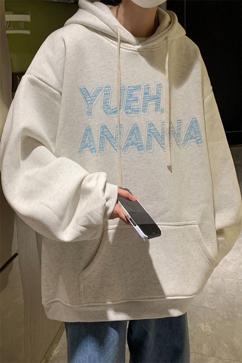 抖音供货、复合360克现货字母印花连帽卫衣宽松D223A-WY2228-P50,男装卫衣,电商019-1