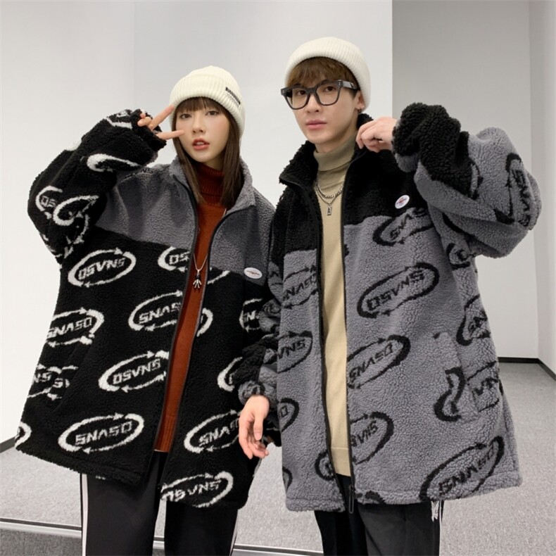 冬装加厚棉衣潮流宽松休闲羊羔绒外套棉服A161-2-271-P95,男装棉衣,电商A161-2
