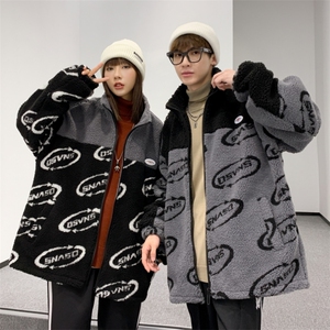 冬装加厚棉衣潮流宽松休闲羊羔绒外套棉服A161-2-271-P95图片