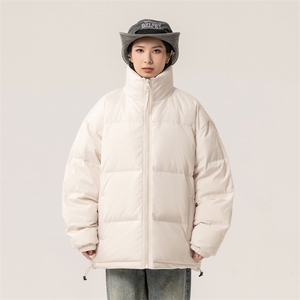 新标白鸭绒简约休闲立领外套纯色潮流加厚羽绒服ESY0215-P150图片
