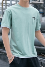 2021男士长袖t恤男装纯棉白色春夏季装上衣服打底衫潮流T603-P25，男装T恤，星座509