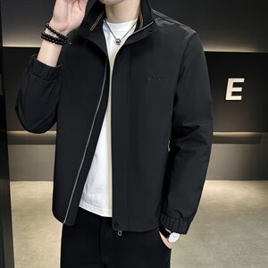 店主风新款夹克外套男春秋休闲百搭时尚立领男士夹克S1857-P90图片