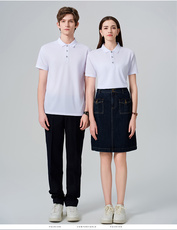 2025年夏季洛卡棉POLO宽松型透气短袖男女同款，男装T恤，玖雅羊绒