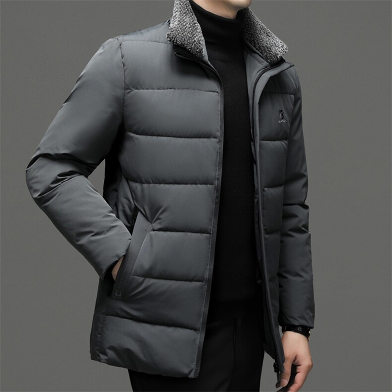 QN2205钱塘2020-2冬季厚款新款中年男士商务休闲简约棉衣P65,男装棉衣,钱塘207-2