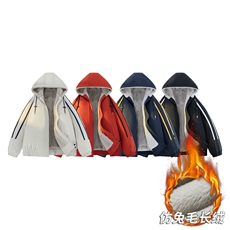 2025复古加绒毛领棉衣冬季新款座山雕宽松连帽派克棉服M2556p88，男装棉衣，电商D315
