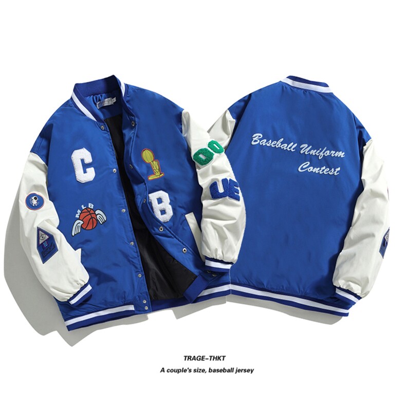 2025冬装开衫棒球服夹克棉衣男棉服女棉袄外套3331-P80控118,男装夹克,星座207