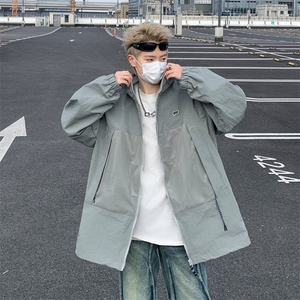 夏季新款户外登山冲锋衣男潮流百搭连帽防晒衣夹克 现货W8175-P45图片