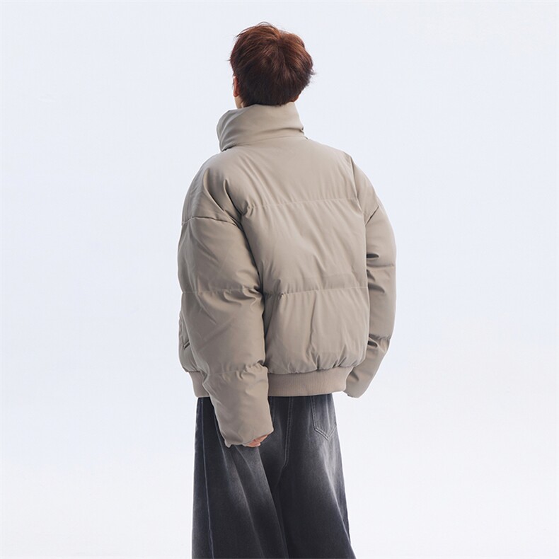 立领pu皮棉衣夹克男款冬季加棉加厚保暖棉服外套情侣重磅短款棉袄,男装棉衣,星座610B-1
