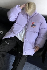 港风冬季新款宽松潮流小熊印花INS棉服外套JK23546特批65控108，男装棉衣，星座605(原A050)