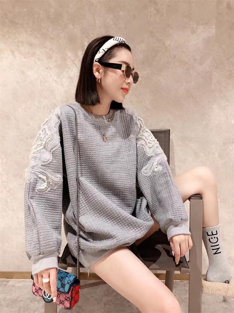 重工钉珠卫衣，面料，女装卫衣/绒衫，一杭