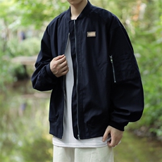 夹克男韩版潮流拉链口袋个性棒球服帅2025秋冬季ins外套W5205-P65，男装夹克，星座412