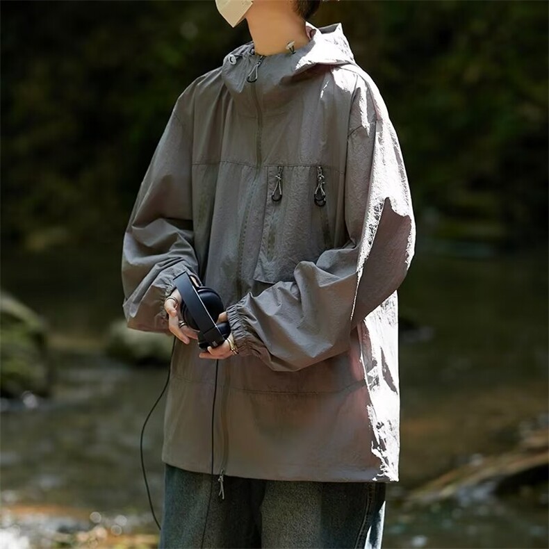 防晒衣男超薄透气夏季外套潮流宽松帅气情侣夹克衫空调服FS27P45，男装夹克，星座1013-5