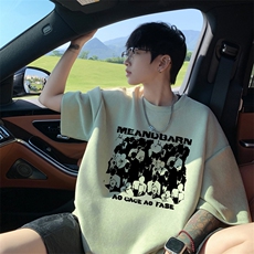 量大优供视频重磅麂皮绒短袖T恤男JPDX247-特P19，男装T恤，电商B367