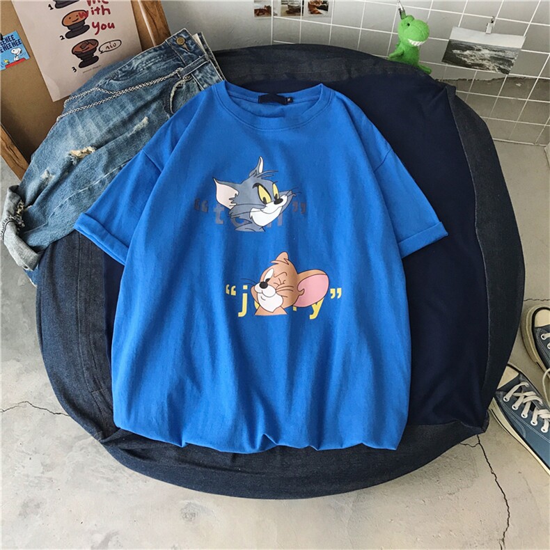 港风动漫学生上衣百搭纯棉上衣潮牌宽松半袖t恤411-t215-p28,男装T恤,星座410(原411)