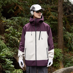 新款男女高品质户外登山服青少年学生冲锋衣夹克外套HS6607图片