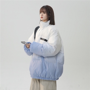 XZ-230-1MY51中性风简约轻奢扎染渐变飞机扣休闲面包服P128控158图片