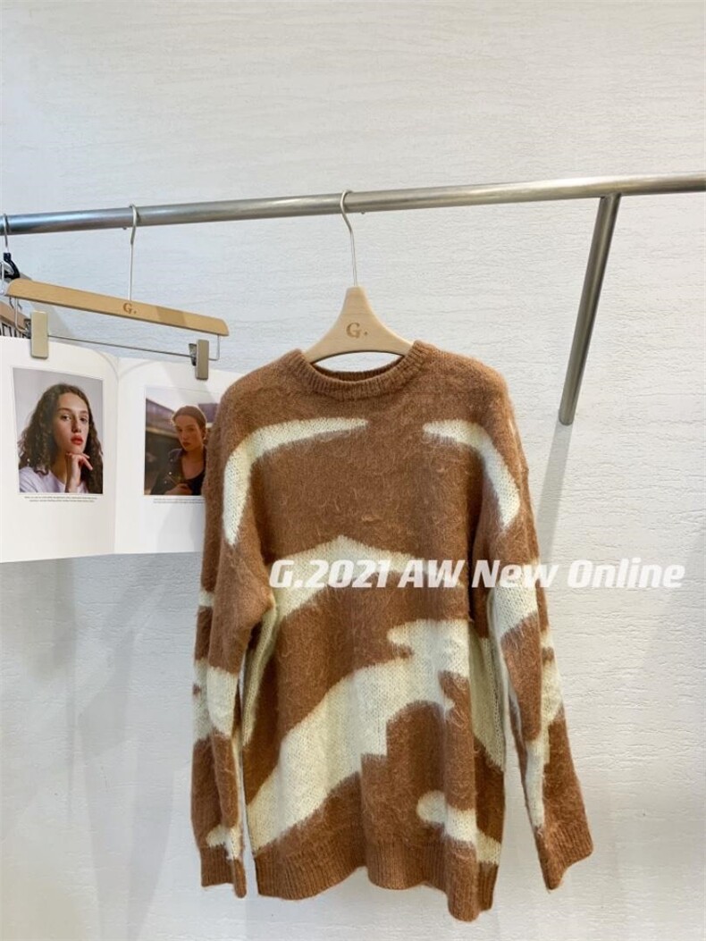 新款晕染针织毛衣，女装针织衫/毛衣，G