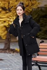 时尚潮流小个子百搭长款羽绒服女冬季新款显瘦保暖外套，女装羽绒服，涵亦佰惠