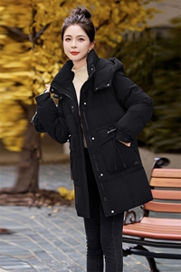 时尚潮流小个子百搭长款羽绒服女冬季新款显瘦保暖外套图片