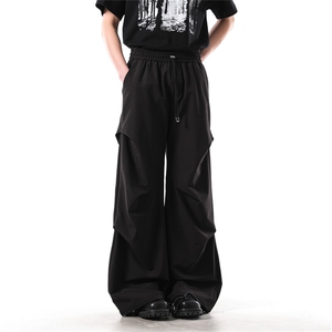 903-WK198-特P45   S-XXL   男女褶皱速干裤休闲降落伞裤2图片