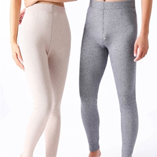 秋冬季抗起球成人裤加绒加厚三平打底裤女款，女装打底裤，群鹿羊绒