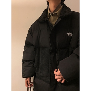 纯色棉衣外套加厚棉服大口袋港风日系棉袄1016-1 W56 P118 K158图片