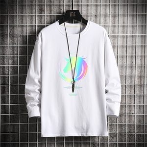 TX3138-P28 加绒-P35 纯长袖t恤男大码圆领打底衫体恤上衣服图片