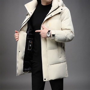 B8825鹅绒精品高端男士中长款羽绒服保暖舒适轻盈大货主推轻奢图片