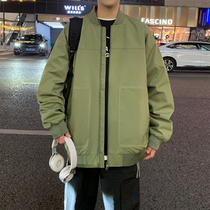 棒球服外套男春季美式vintage潮牌男装宽松飞行员夹克JK170-P73图片