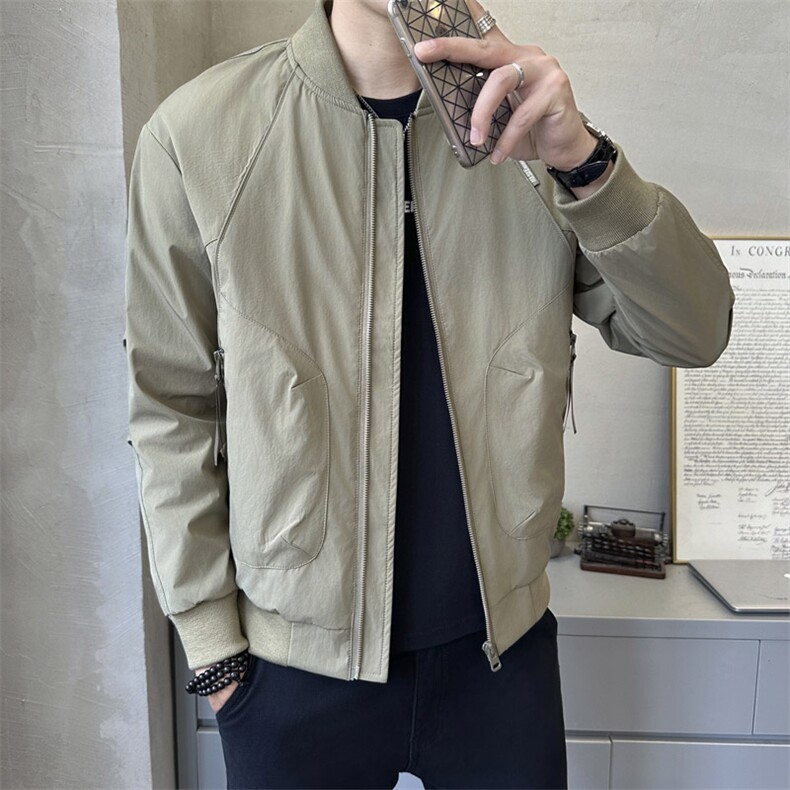 1809P95棒球领拉条夹克外套,男装夹克,星座414（原B263）