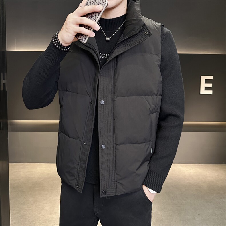 羽绒马甲男冬季新款潮流立领加厚保暖背心男士外穿坎肩M8006-P115,男装背心/马甲,电商A237
