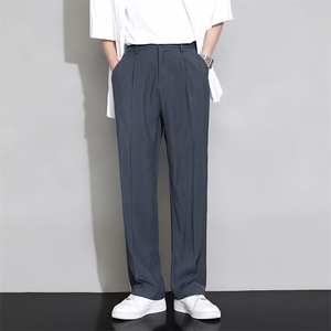 男士冰丝直筒休闲长裤CK0818图片
