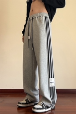 2024春季新款内景大码美式织带直筒卫裤M-5XHK24048-P60，男装休闲裤，电商A022