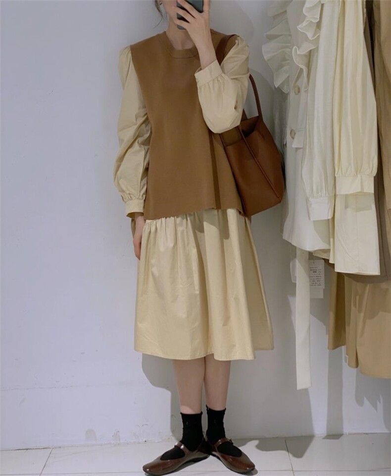 马甲?连衣裙两件套，女装马甲，驿谷