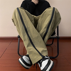 秋冬加绒加厚vibe风机能高街工装直筒裤长裤K03307-P40加绒P50，男装休闲裤，星座308B-1
