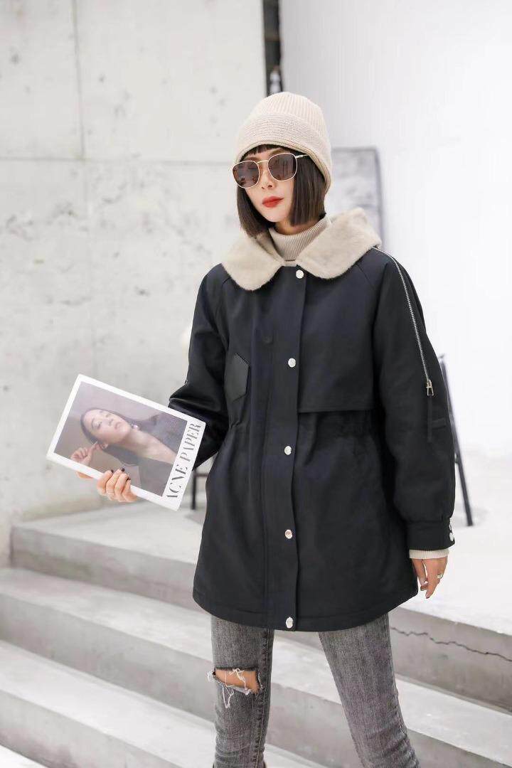 貂绒派克服，三色，三个尺码[现货]，其它，依柏璐