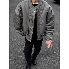 冬季美式飞行员短款加厚棉衣冬装棒球领棉服男装外套S376-特125，男装棉衣，电商A233-1