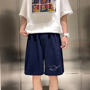 MK37238-P15 冰丝短裤男士大码宽松休闲五分裤男运动中裤图片