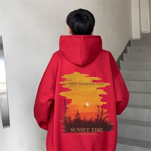 电商DSA028-MT2349 100聚酯 P35 新款潮流印花连帽卫衣男限49图片