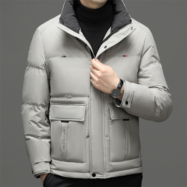 CSYR98219钱塘2020-2中年男士冬季厚款时尚休闲立领羽绒服P220图片