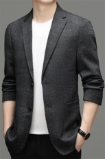2023冬季羊毛呢外套男士商务休闲单西服宽松休闲西装YL6503-P305，男装西服，电商B212（原钱塘6029）