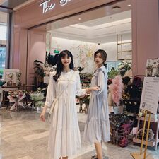 现货，主推款淑女裙娃娃领连衣裙8306-850，女装连衣裙，Mushroom