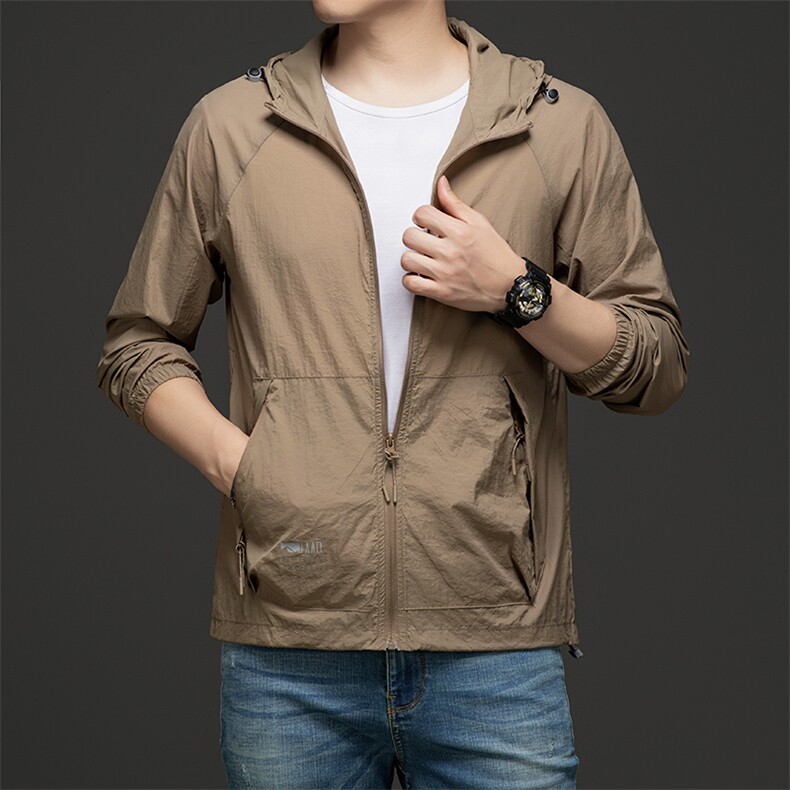 B-N7316夏季男士透气皮肤衣速干外穿防晒服薄款户外免烫外套，男装防晒衣，电商B360