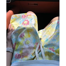 夏威夷油画风小花短裤，网图-A061-AD01611-特P30，男装牛仔裤，电商A061