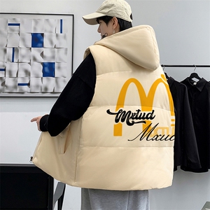 秋冬季港风棉衣马甲潮流宽松加厚保暖潮流棉服男MF06P68控98图片