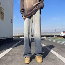 高街牛仔裤阔腿裤子2026新款流行5999P45，男装牛仔裤，星座410-2